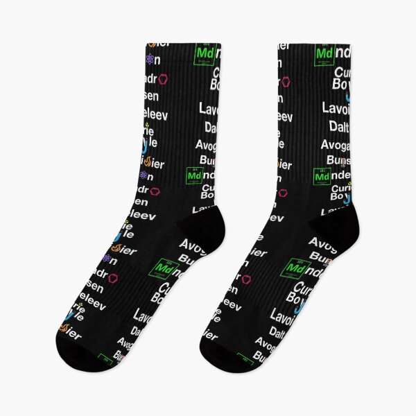 Item preview, Nerdy Minimalist Iconic Chemists Names Boyle, Lavoisier, Dalton, Avogadro, Bunsen, Mendeleev, Curie Chemistry Teacher White Text designed and sold by MathWare MathClips.