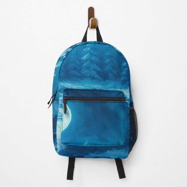Item preview, Moonlit Winter Forest by a Lake designed and sold by Joey Santiago.