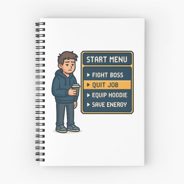 Item preview, Quit Job Mode Activated Funny Gamer Hoodie Design. designed and sold by The-T-In-Retro.