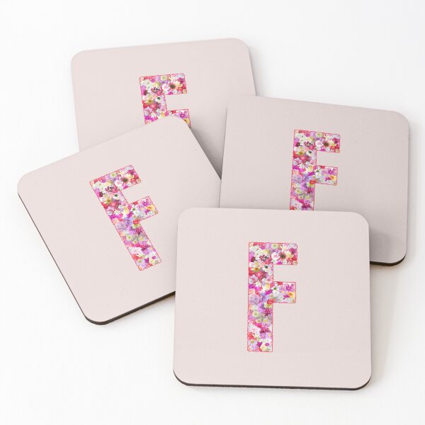 Item preview, Floral Letter F –  Botanical English Alphabet Monogram Typography Design designed and sold by TheSassyNoble.