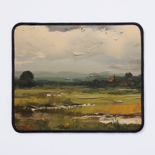 Item preview, Countryside Landscape Print, Vintage Field Landscape, Antique European Art, Vintage Cottage Farmhouse Print, Rustic Print, 19th Century designed and sold by SavageVision.