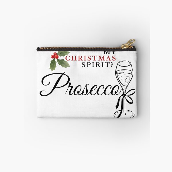 Item preview, My Christmas Spirit? Prosecco – Funny Holiday Wine Quote designed and sold by MediTerraJoy.