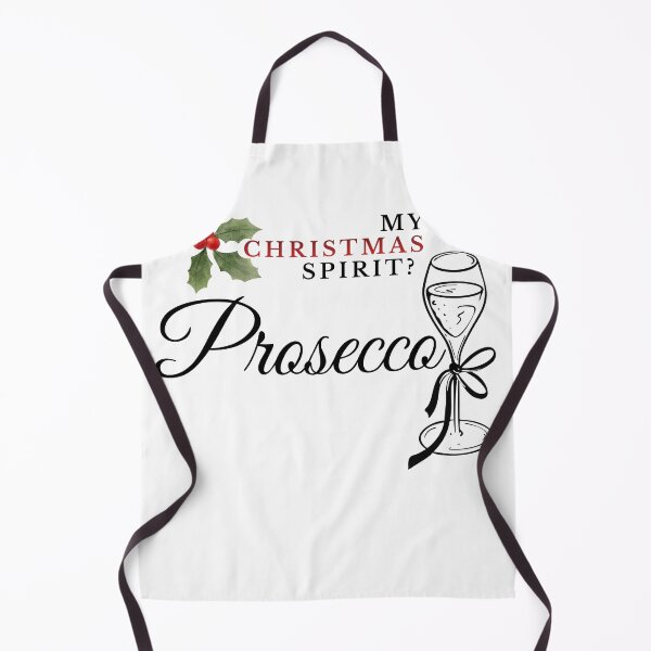 Item preview, My Christmas Spirit? Prosecco – Funny Holiday Wine Quote designed and sold by MediTerraJoy.