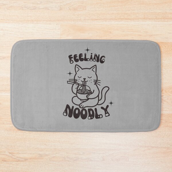 Item preview, Feeling Noodly – Cute Kawaii Cat Eating Noodles Design designed and sold by CozyArtCo.