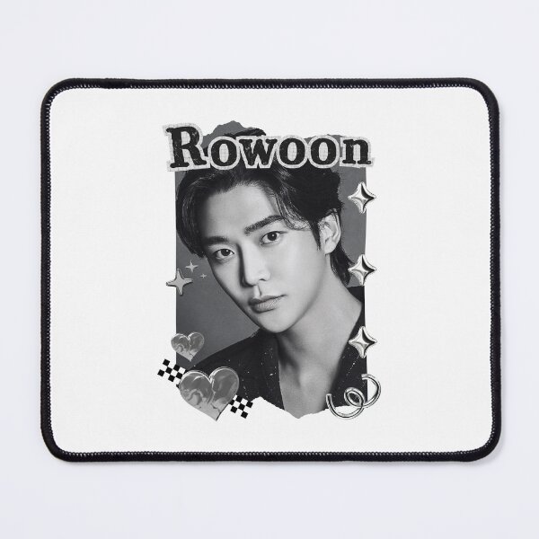 Item preview, Woo Seok (Rowoon) Korean Actor Kdrama Group Black and White Collage Digital Art Portrait designed and sold by AJUNICE STUDIO.