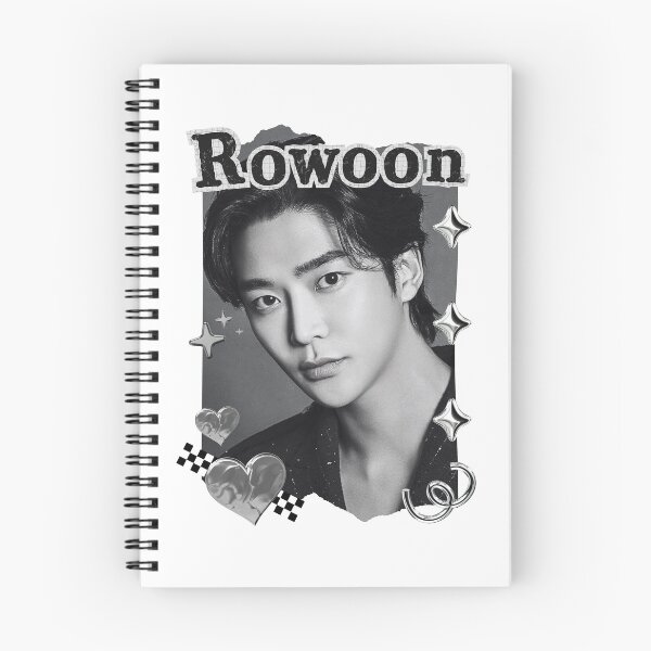 Item preview, Woo Seok (Rowoon) Korean Actor Kdrama Group Black and White Collage Digital Art Portrait designed and sold by AJUNICE STUDIO.