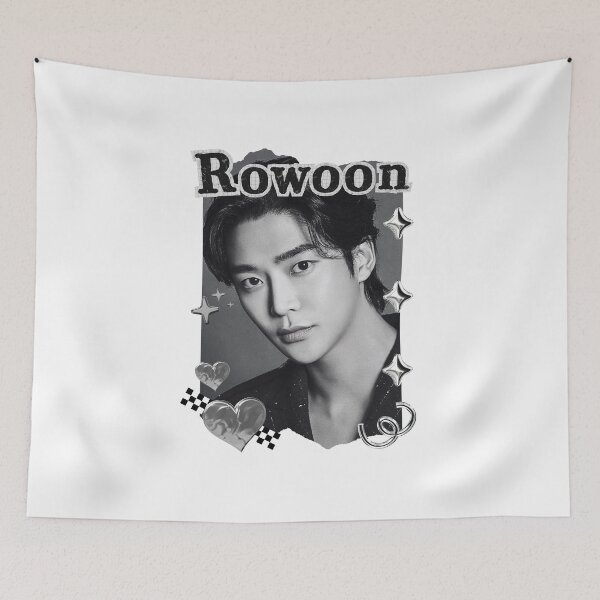 Item preview, Woo Seok (Rowoon) Korean Actor Kdrama Group Black and White Collage Digital Art Portrait designed and sold by AJUNICE STUDIO.