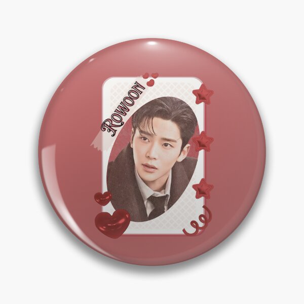 Item preview, Woo Seok (Rowoon) Korean Actor Kdrama Group Card Red Aesthetic Collage Design designed and sold by AJUNICE STUDIO.