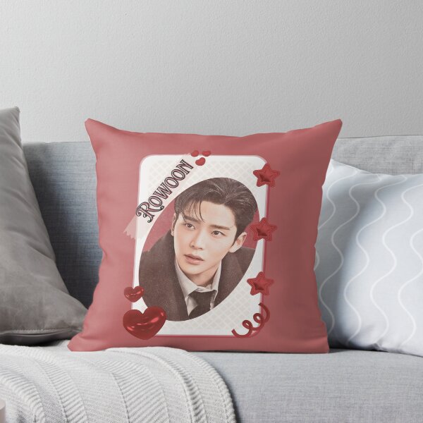 Item preview, Woo Seok (Rowoon) Korean Actor Kdrama Group Card Red Aesthetic Collage Design designed and sold by AJUNICE STUDIO.