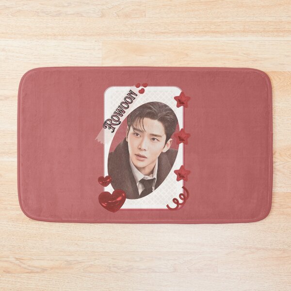 Item preview, Woo Seok (Rowoon) Korean Actor Kdrama Group Card Red Aesthetic Collage Design designed and sold by AJUNICE STUDIO.