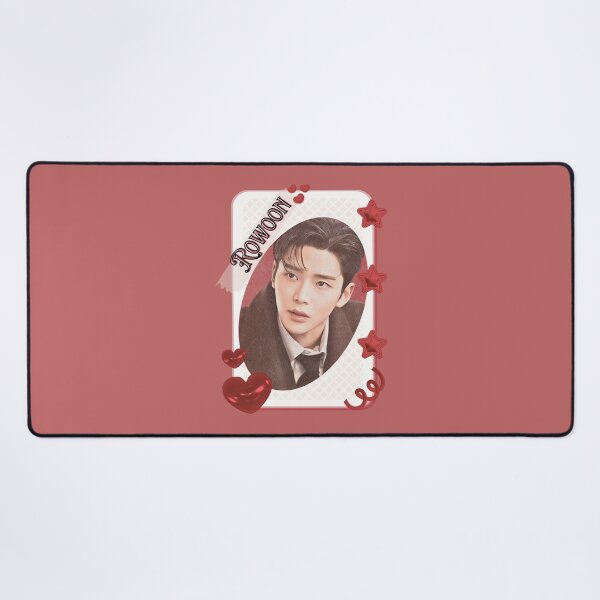Item preview, Woo Seok (Rowoon) Korean Actor Kdrama Group Card Red Aesthetic Collage Design designed and sold by AJUNICE STUDIO.