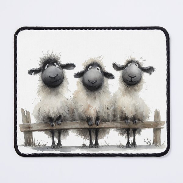 Item preview, Gorgeous Valaise Blacknose Sheep ' We 3 GoRGeouS SHeeP ' BY SHiRLeY MacARTHuR designed and sold by Shirley MacArthur Art.