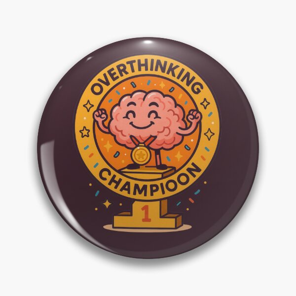 Item preview, Overthinking Brain Trophy designed and sold by Flying Doggo.