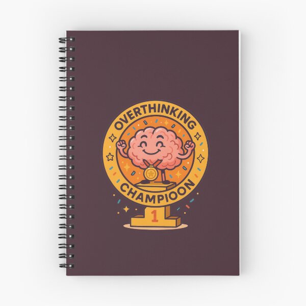 Item preview, Overthinking Brain Trophy designed and sold by Flying Doggo.