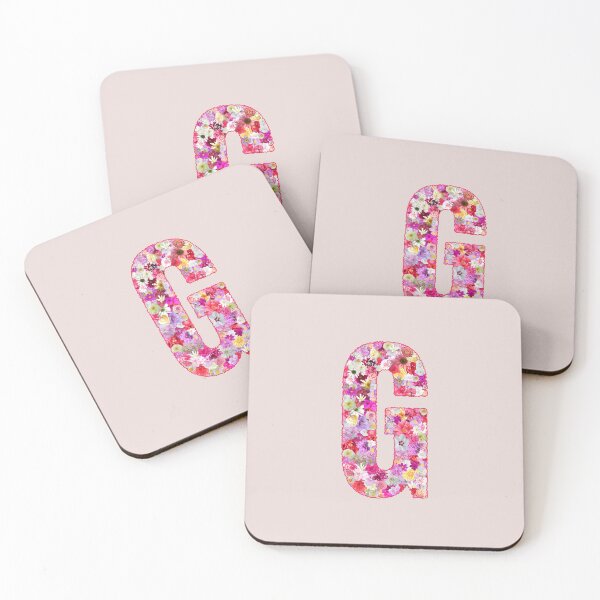 Item preview, Floral Letter G –  Botanical English Alphabet Monogram Typography Design designed and sold by TheSassyNoble.