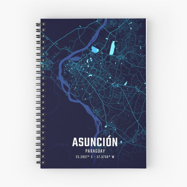 Item preview, Asunción Midnight City Map designed and sold by HomeLivingCo.