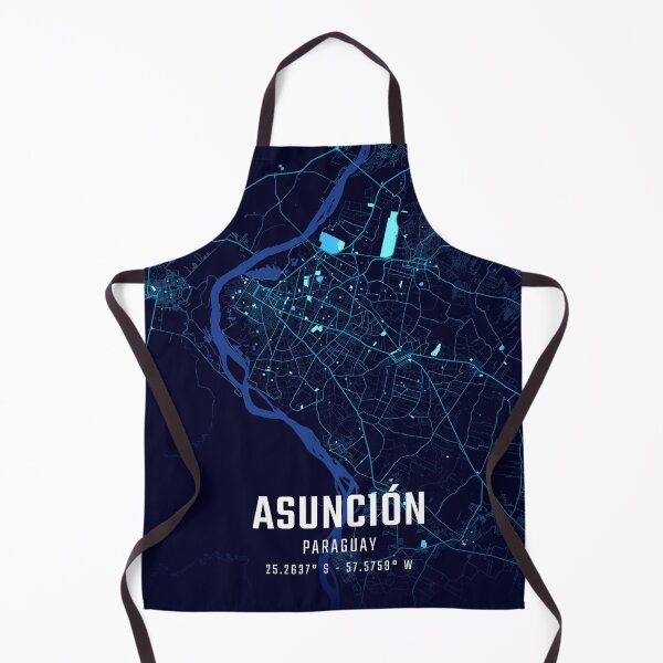 Item preview, Asunción Midnight City Map designed and sold by HomeLivingCo.