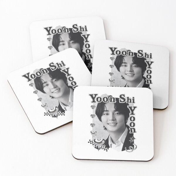 Item preview, Retrato digital en blanco y negro de Yoon Shi-yoon, actor coreano de K-dramas. designed and sold by AJUNICE STUDIO.