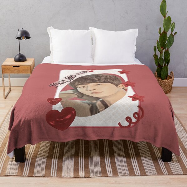 Item preview, Tarjeta de grupo de actores coreanos Yoon Shi-yoon, K-drama, diseño de collage estético rojo designed and sold by AJUNICE STUDIO.