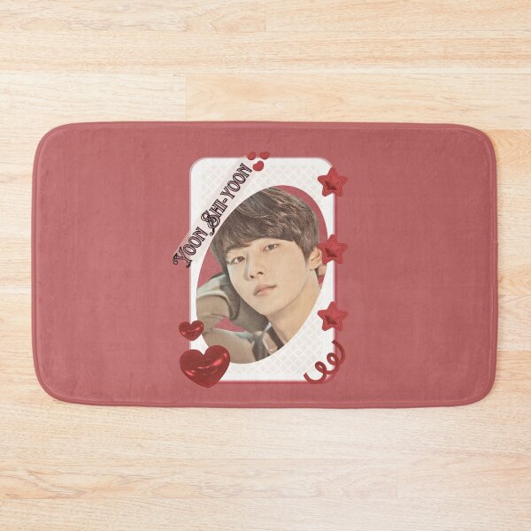 Item preview, Yoon Shi-yoon Korean Actor Kdrama Group Card Red Aesthetic Collage Design designed and sold by AJUNICE STUDIO.