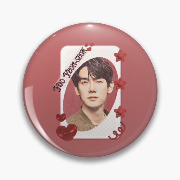Item preview, Tarjeta de grupo de actores coreanos de K-dramas Yoo Yeon-seok con diseño de collage estético rojo designed and sold by AJUNICE STUDIO.