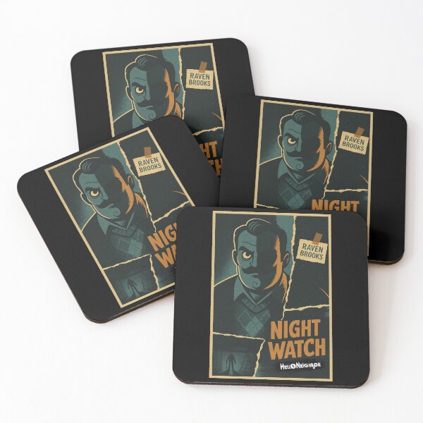 Item preview, Hello Neighbor Night Watch Collage Vintage Comic Style For Fan designed and sold by Bongocomic.