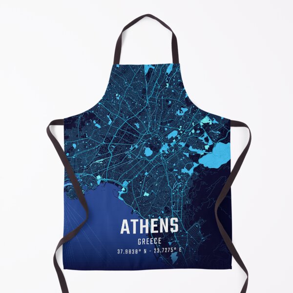 Item preview, Athens Midnight City Map designed and sold by HomeLivingCo.