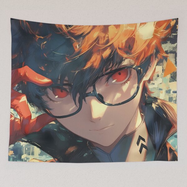 Item preview, Ren Amamiya Phantom Thief Persona 5 Game Hero Masked Stylish Dark City Night designed and sold by HumbertoValveno.
