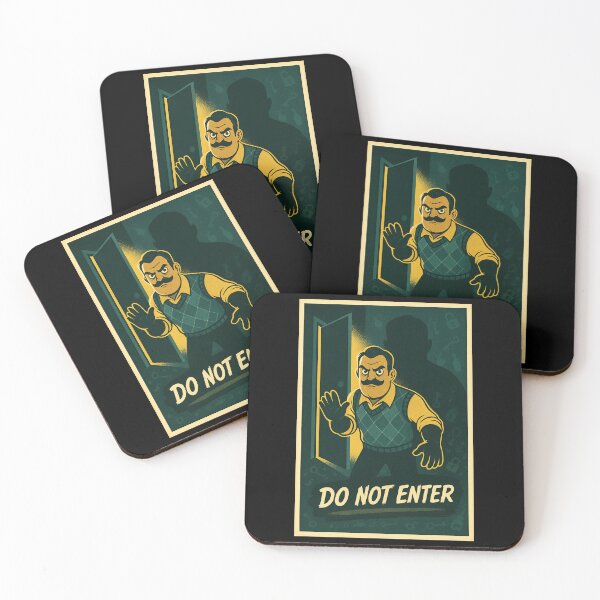 Item preview, Hello Neighbor Do Not Enter Vintage Comic Style For Fan designed and sold by Bongocomic.