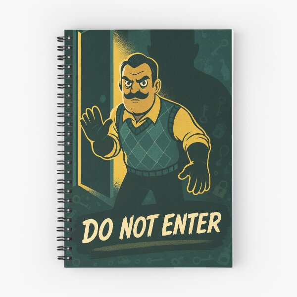 Item preview, Hello Neighbor Do Not Enter Vintage Comic Style For Fan designed and sold by Bongocomic.