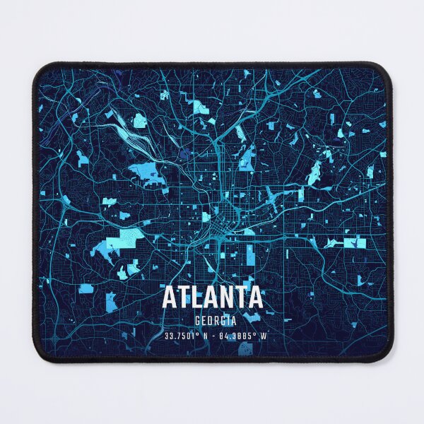 Item preview, Atlanta Midnight City Map designed and sold by HomeLivingCo.