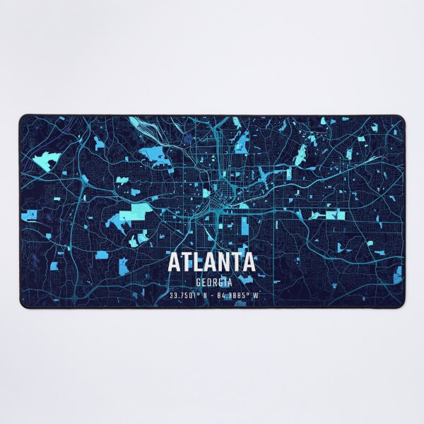 Item preview, Atlanta Midnight City Map designed and sold by HomeLivingCo.