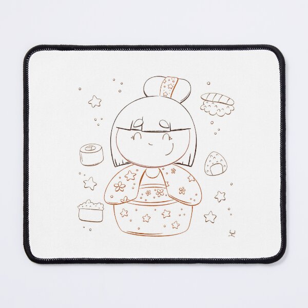 Item preview, Cute kokeshi - lineart designed and sold by hogakosta.