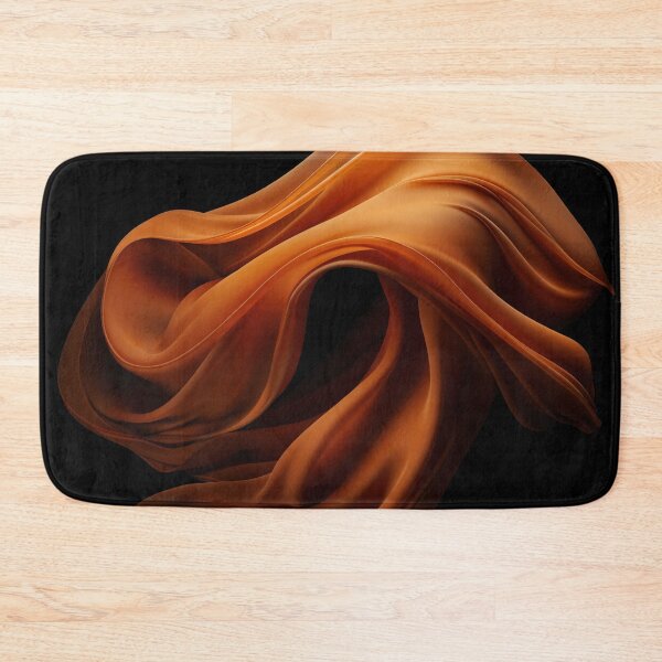 Item preview, Flowing orange silk fabric in motion designed and sold by anytka.