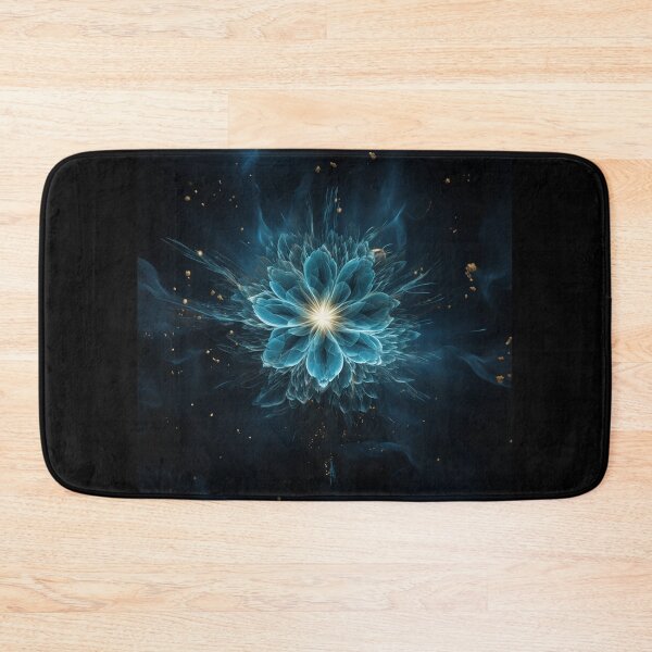 Item preview, A Burst of Energy: The Blue Light Petals Explode from Ice, Revealing a Golden Heart designed and sold by Epsydon Designers.