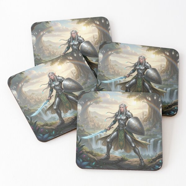 Item preview, Mystic Elf Warrior – Fantasy Female Fighter Design designed and sold by BlingandGifts.
