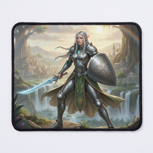 Item preview, Mystic Elf Warrior – Fantasy Female Fighter Design designed and sold by BlingandGifts.