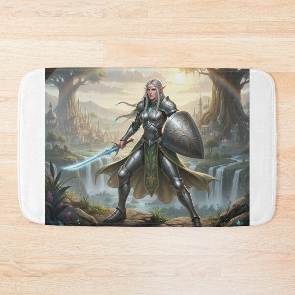 Item preview, Mystic Elf Warrior – Fantasy Female Fighter Design designed and sold by BlingandGifts.
