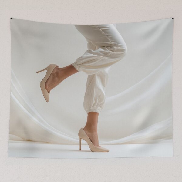 Item preview, Chic pose in heels and pants designed and sold by anytka.