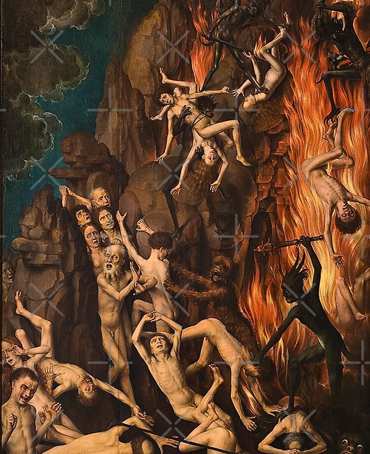 Hd Last Judgement Hell Right Panel By Hans Memling Original Colors High Definition Ipad Case Skin By Mindthecherry Redbubble