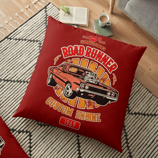 Plymouth Road Runner - American Muscle Floor Pillow