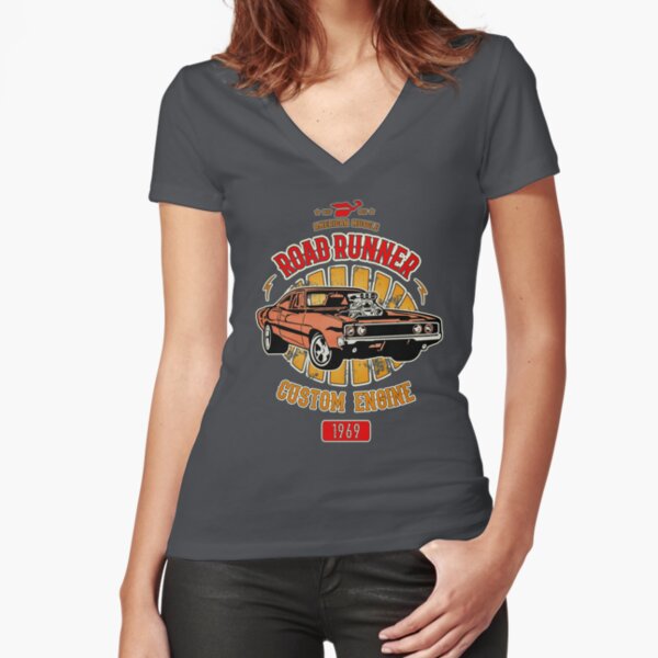 Plymouth Road Runner - American Muscle Fitted V-Neck T-Shirt