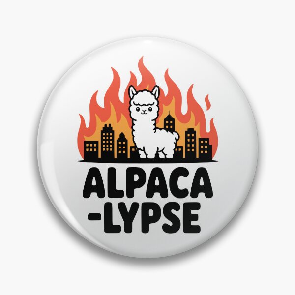 Item preview, Alpacalypse! Cute Alpaca Apocalypse Pun designed and sold by PMCreative.