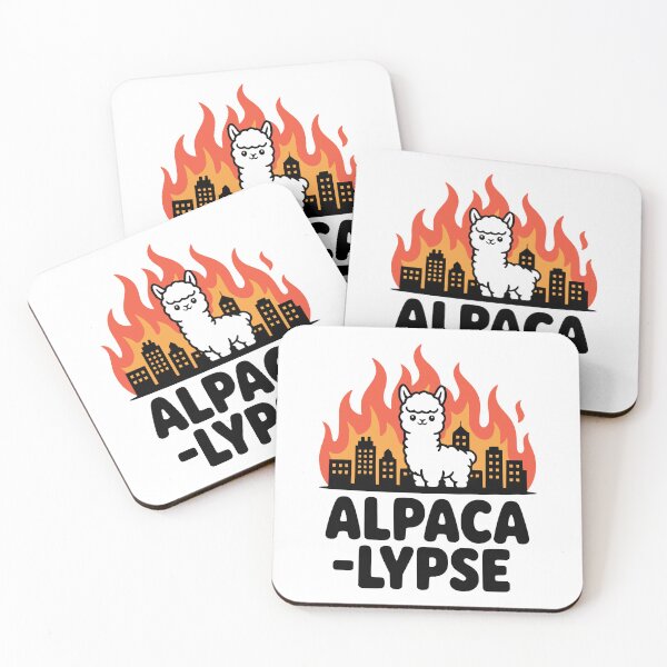 Item preview, Alpacalypse! Cute Alpaca Apocalypse Pun designed and sold by PMCreative.