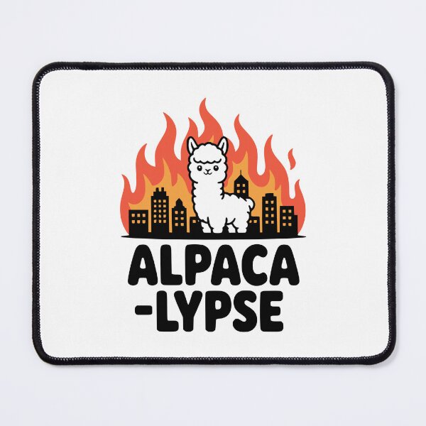 Item preview, Alpacalypse! Cute Alpaca Apocalypse Pun designed and sold by PMCreative.