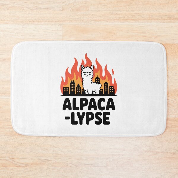 Item preview, Alpacalypse! Cute Alpaca Apocalypse Pun designed and sold by PMCreative.
