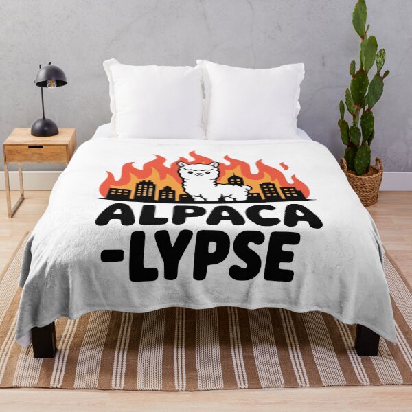Item preview, Alpacalypse! Cute Alpaca Apocalypse Pun designed and sold by PMCreative.