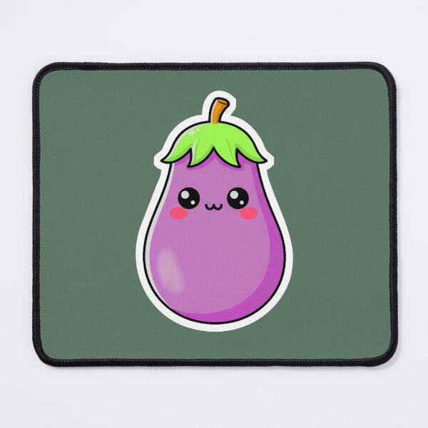 Item preview, Eggplant Buddy – Cute Kawaii Purple Veggie Illustration designed and sold by OOStudio.