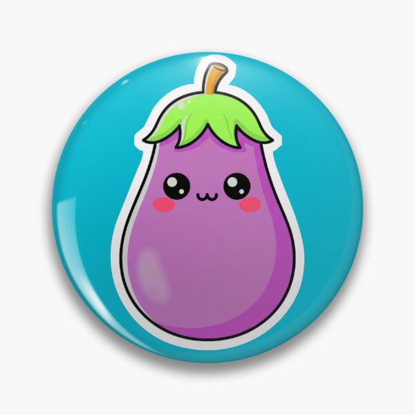 Item preview, Eggplant Buddy – Cute Kawaii Purple Veggie Illustration designed and sold by OOStudio.