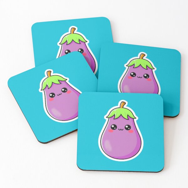 Item preview, Eggplant Buddy – Cute Kawaii Purple Veggie Illustration designed and sold by OOStudio.